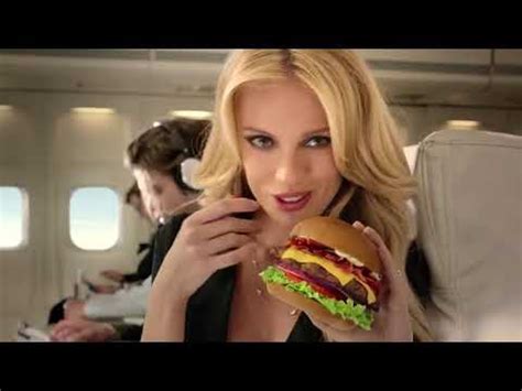 Sexy Model Bar Paly In New Carls Jr Commercial Youtube