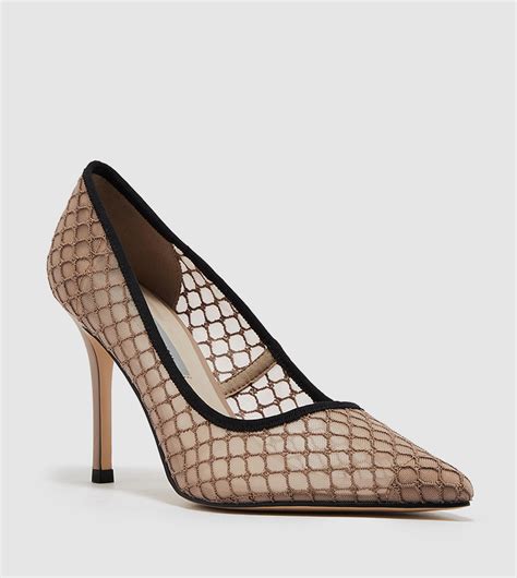 Buy Charles Keith Mesh Stiletto Pumps In Nude Thstreet Uae