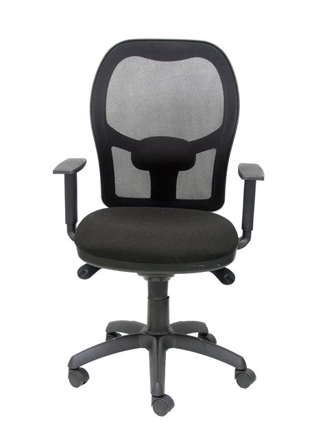 Silla Jorquera Malla Negra Asiento Bali Negro