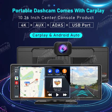 Upgraded Inch G Wifi Adas Gps Usb Adinkam Aux Portable Wireless