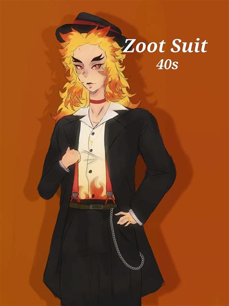 Rengoku In A Zoot Suit Demon Slayer Kimetsu No Yaiba Amino