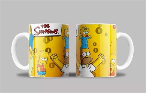 Taza Personalizada Ceramica Importada Familia Simpsons En Venta En