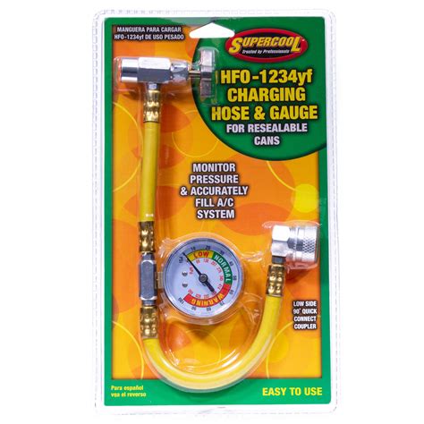 1234yf Universal Charging Hose with Gauge - TSI Supercool