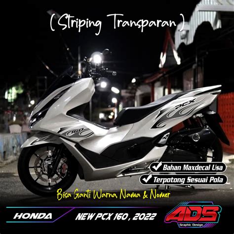 Jual STRIPING NEW PCX 160 STRIPING FIRE NEW PCX 160 2020 TRANSPARAN UV