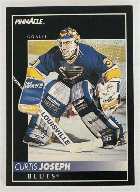 1992 93 Pinnacle Hockey Card 54 Curtis Joseph St Louis Blues EBay