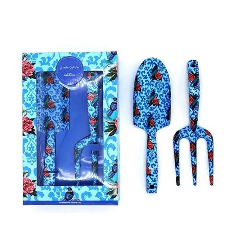 Blue Tui Trowel Fork Set Gift Shop Glenfield Souvenirs Kiwiana