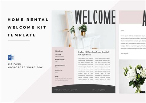 Printable Airbnb Welcome Book Template Free - Printable Templates