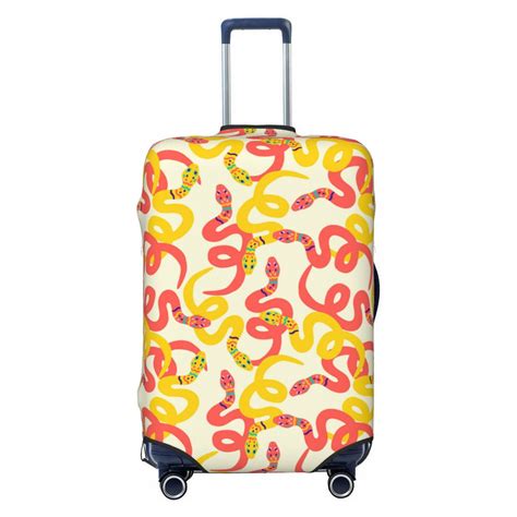 Ocsxa Travel Dust Proof Suitcase Cover Snake Print Luggage Cover