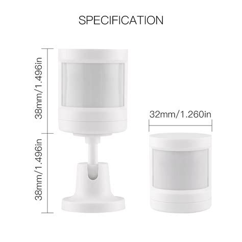 Zigbee Human Presence Sensor Detectorsmart Pir Sensor With Foot Stand