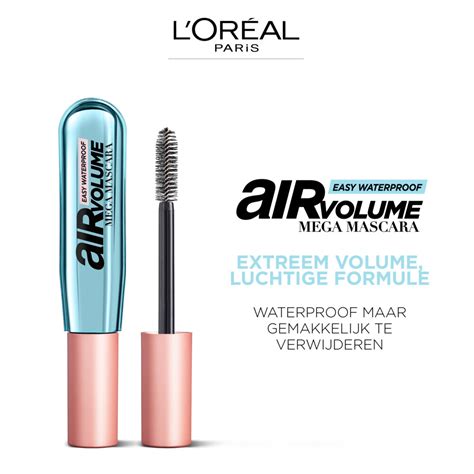 L Oréal Air Volume Mega Mascara Waterproof Zwart Plein nl