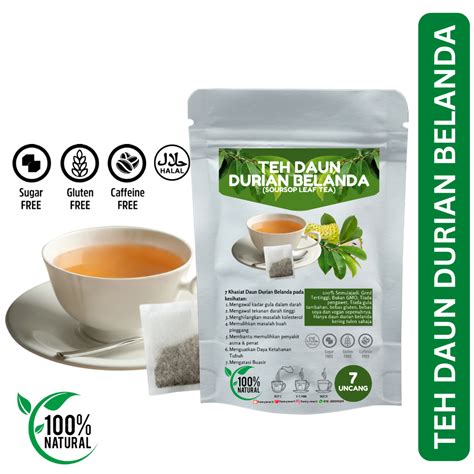 Teh Daun Durian Belanda Soursop Leaf Tea Lazada