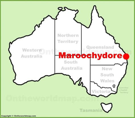 Maroochydore location on the Australia Map - Ontheworldmap.com