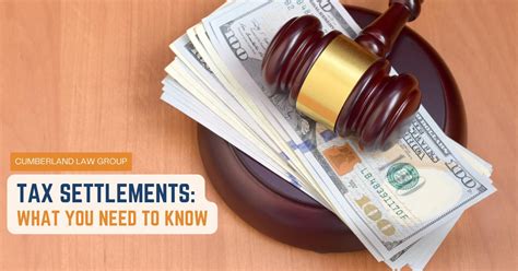 Tax Settlements What You Need To Know Cumberland Law Group