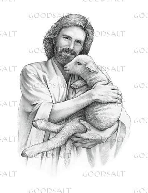 Jesus With A Lamb Goodsalt