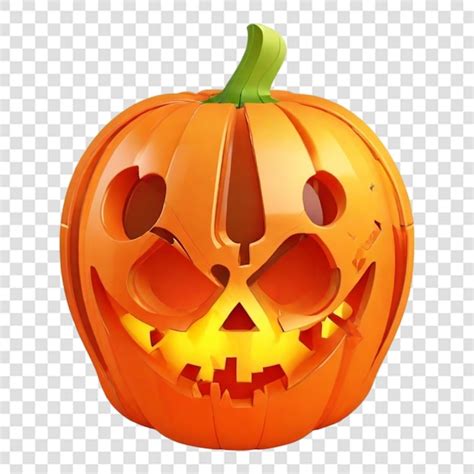 Calabaza D Helloween Un Icono Png De Fondo Transparente Psd Premium