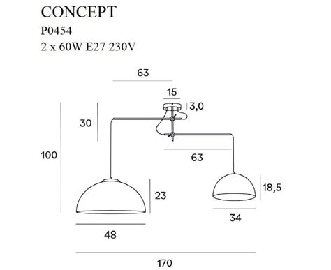 Maxlight Concept P Lampa Wisz Ca Z Ota Sklep Multiwn Trza