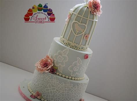 Vintage Wedding Cake Decorated Cake By Karla Sweet CakesDecor