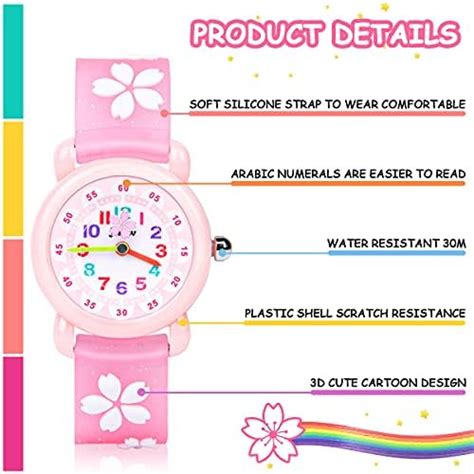 Vicloon Kinder Analog Quarz Uhr Kinder Uhr Mit D Cartoon Design M