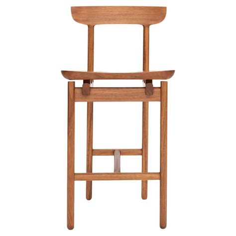 Plank Bar Stool In Solid Walnut By Thomas Hayes Studio For Sale At