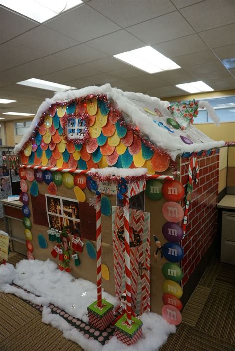 We Had A Christmas Cubicle Decorating Contest At Work Our Ginger Bread