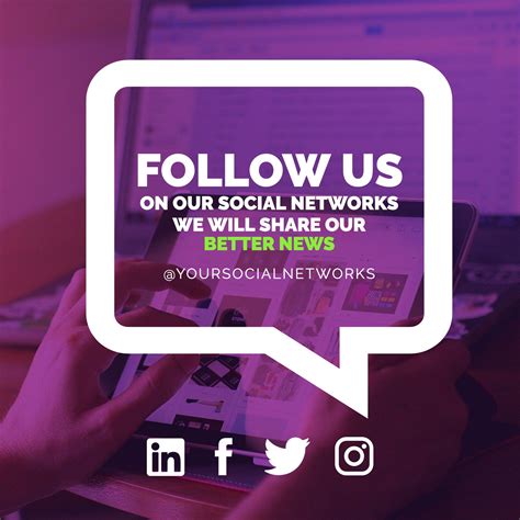 Social Media Follow Us Template