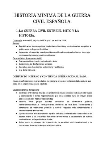 HISTORIA MINIMA DE LA GUERRA CIVIL ESPANOLA Pdf