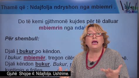 Gjuha Shqipe 4 Ndajfolja Ushtrime Youtube