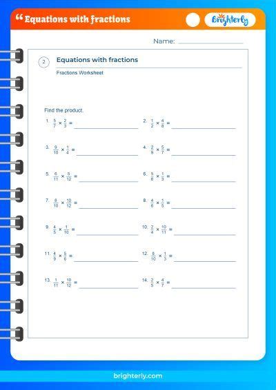 Mastering Math Equations With Fractions Worksheets A Comprehensive Guide