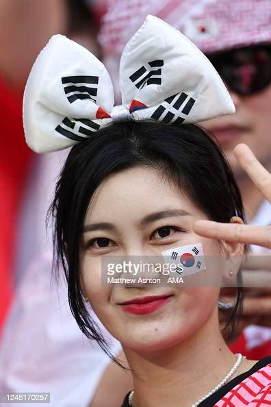 A Fan Of Korea Republic During The Fifa World Cup Qatar 2022 Group H