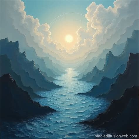 Sorrowful Dream Landscape Stable Diffusion Online