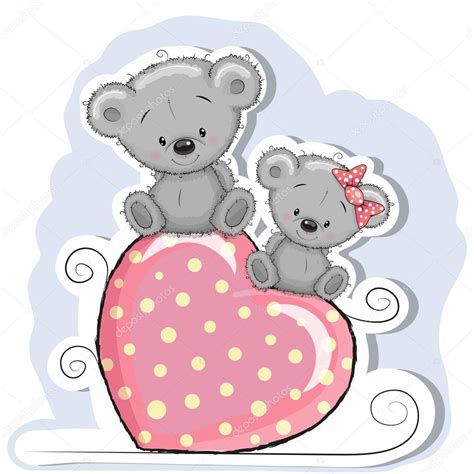 Two Cute Bears Stock Vector Image By Reginast