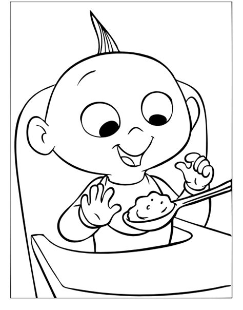 Jack Jack Parr Comiendo Para Colorear Imprimir E Dibujar Coloringonly Com