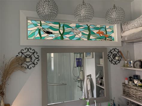Stained Glass Window Bathroom Sink