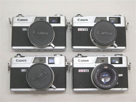 【全体的に状態が悪い】【1円スタート】 Canon キャノン Canonet Ql17 Ql17 G Iii 4台 まとめて ジャンクの