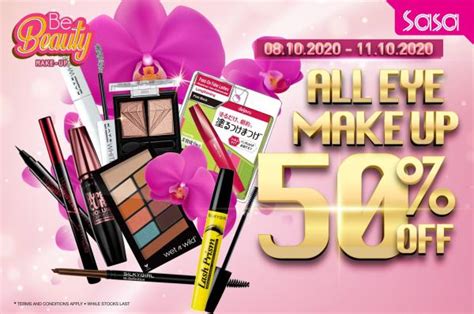 Sasa Eye Makeup Sale 50% OFF (8 Oct 2020 - 11 Oct 2020)