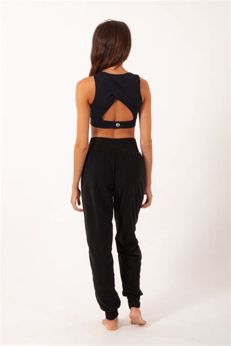 Temps Danse Black Fleece Dance Pants Mademoiselle Danse