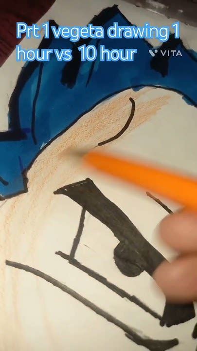 Vegeta Drawing Anayu 360 1 Hour Vs 10 Hour Youtube