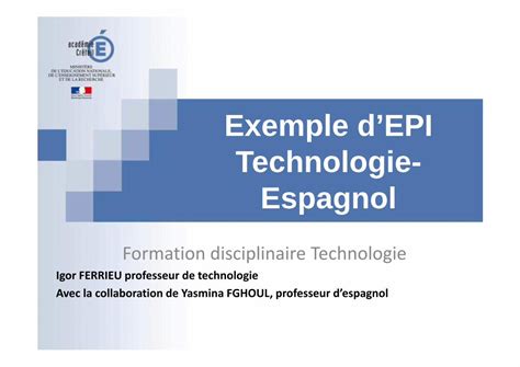 PDF Exemple DEPI Technologie Espagnoltechnologie Ac Creteil Fr IMG