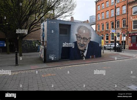 Sir Captain Tom Moore Mural Manchester Local Street Artist Akse P