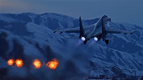 J-11 fighter jet takes off for flight training - Ministry of National ...