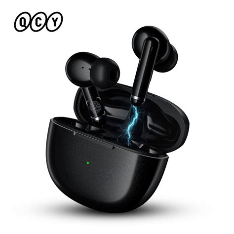 Qcy ht03 tws anc fone bluetooth fones de ouvido cancelamento ruído