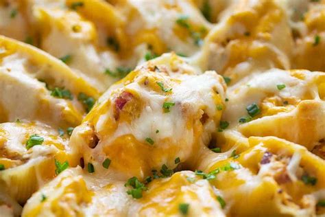 Cheesy Bacon Chicken Stuffed Shells I Am Homesteader