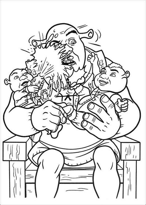 Funny Shrek Coloring Pages Pdf Ideas Cartoon