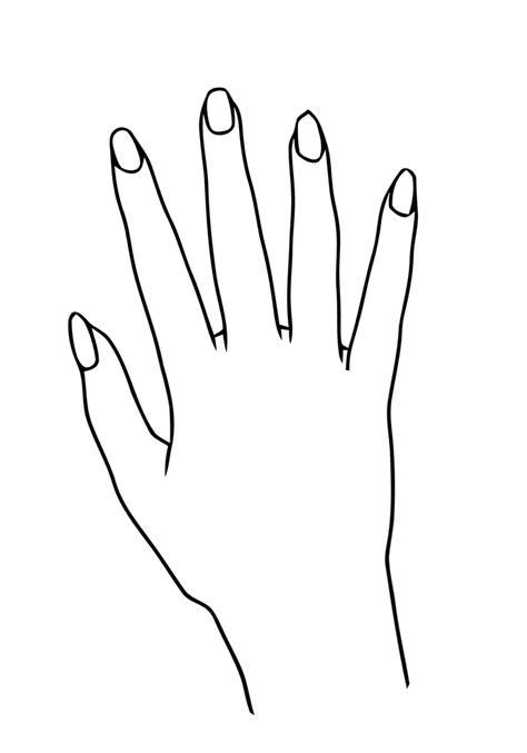 Nail Coloring Pages Coloring Home Cb Desenhos De Dedo Como