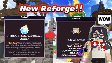 Using Secret Reforge To Get Max Defense In Skyblock Blockman Go