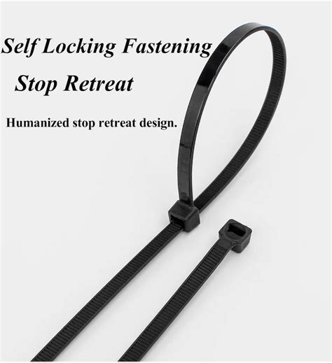 Пластиковые Нейлоновые хомуты, 100 шт., Черные Хомуты 5X300, Крепежное ...