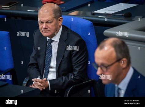 Berlin Germany 23rd Nov 2022 Chancellor Olaf Scholz SPD Watches