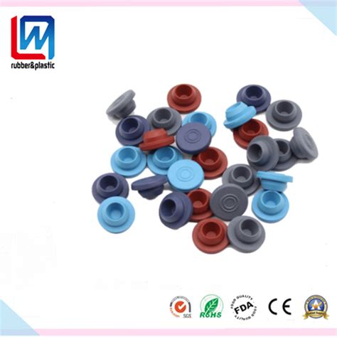 Customized Medical Butyl Rubber Stopper Plug For Injection Glass Vial