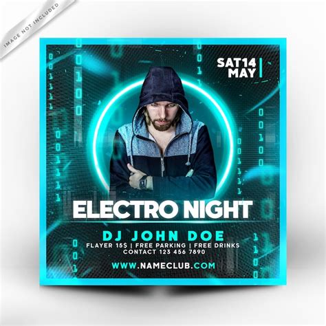 Modèle De Flyer Ou Affiche Party Party Dj Psd Premium