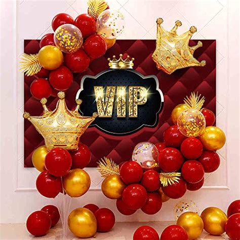 Buy DASHAN 9x6ft Quinceanera Crown VIP Backdrop For Party Stage